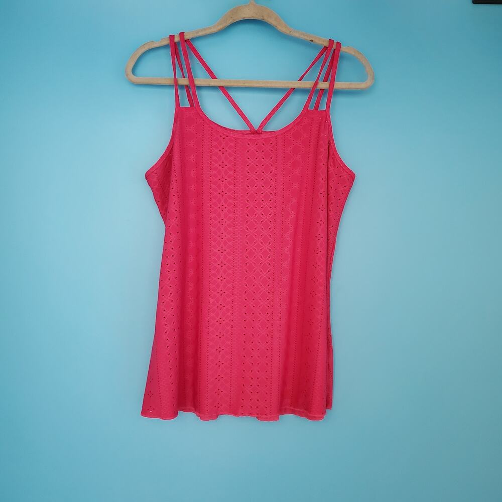 Unbranded Cami Size XL Double Strap Stretch Lace Top